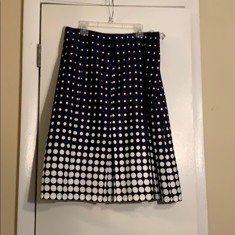 Polka dot midi skirt